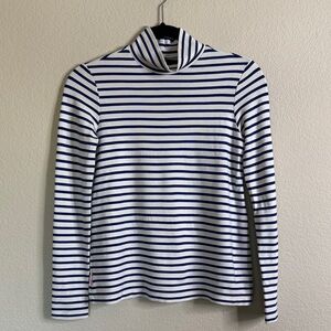 Bimba Y Lola turtleneck Sz XS blue striped EUC